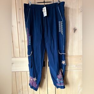 NWT Johnny Was Katie Embroidered Pants